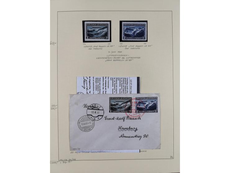 1856/1995, sehr umfangreiche Sammlung in 24 Bänden, dabei kleiner Teil Vor- und Mitläufer mit Belegen, Mi. 1-3 überkomplett u