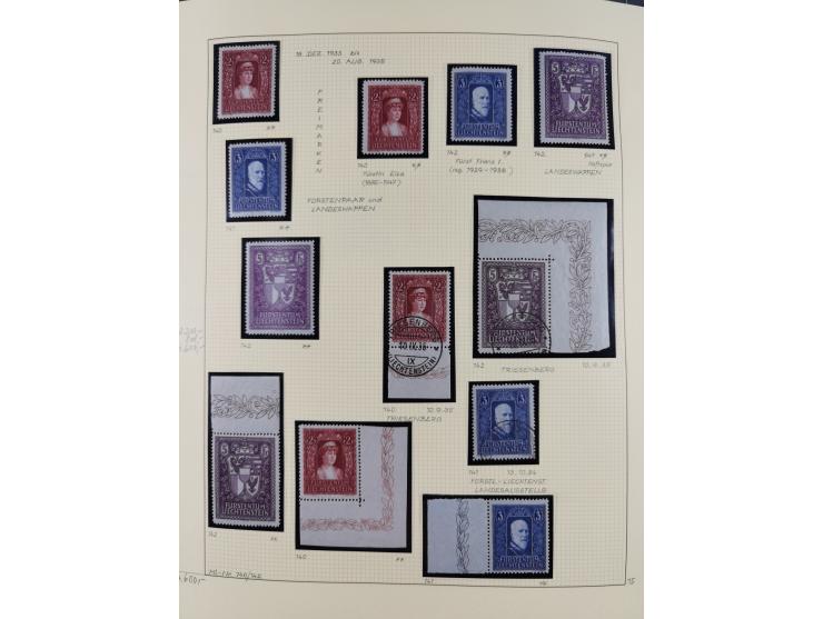 1856/1995, sehr umfangreiche Sammlung in 24 Bänden, dabei kleiner Teil Vor- und Mitläufer mit Belegen, Mi. 1-3 überkomplett u