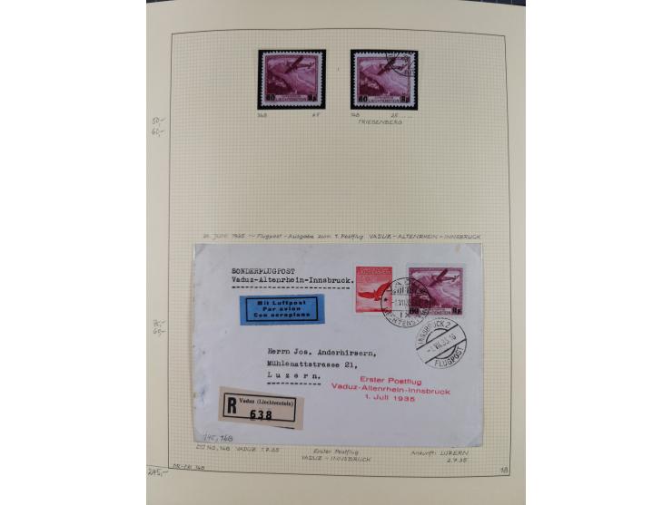 1856/1995, sehr umfangreiche Sammlung in 24 Bänden, dabei kleiner Teil Vor- und Mitläufer mit Belegen, Mi. 1-3 überkomplett u