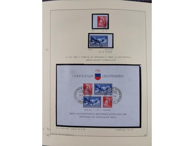 1856/1995, sehr umfangreiche Sammlung in 24 Bänden, dabei kleiner Teil Vor- und Mitläufer mit Belegen, Mi. 1-3 überkomplett u