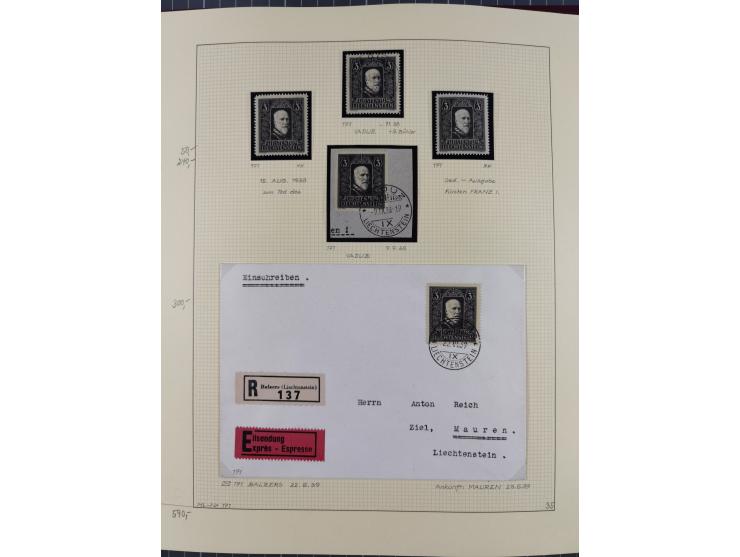 1856/1995, sehr umfangreiche Sammlung in 24 Bänden, dabei kleiner Teil Vor- und Mitläufer mit Belegen, Mi. 1-3 überkomplett u