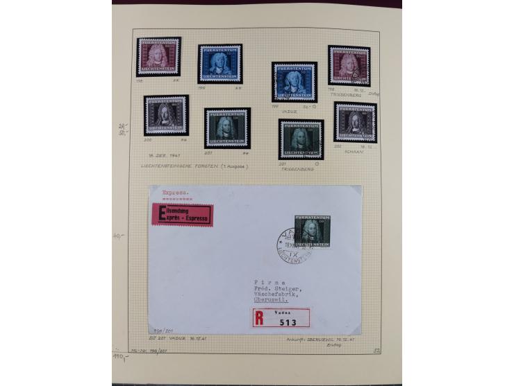 1856/1995, sehr umfangreiche Sammlung in 24 Bänden, dabei kleiner Teil Vor- und Mitläufer mit Belegen, Mi. 1-3 überkomplett u