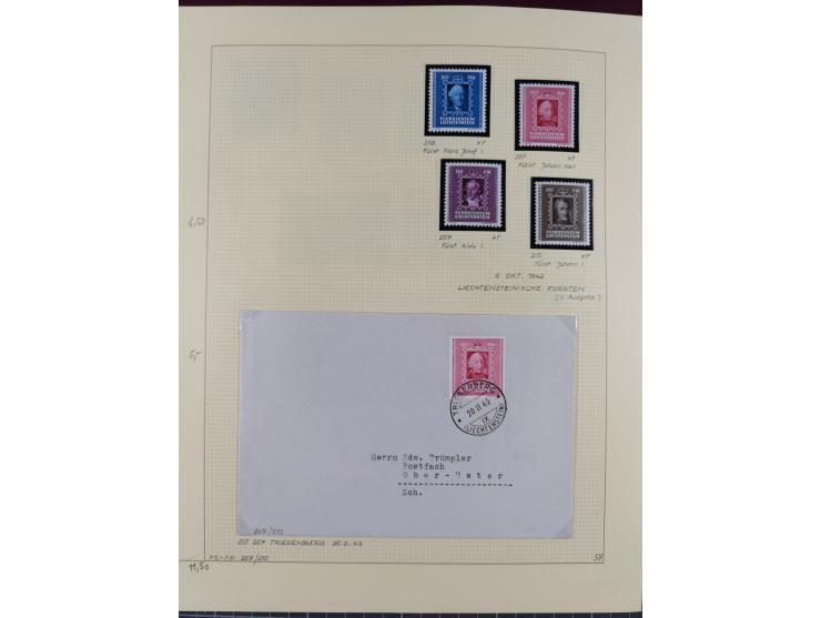 1856/1995, sehr umfangreiche Sammlung in 24 Bänden, dabei kleiner Teil Vor- und Mitläufer mit Belegen, Mi. 1-3 überkomplett u