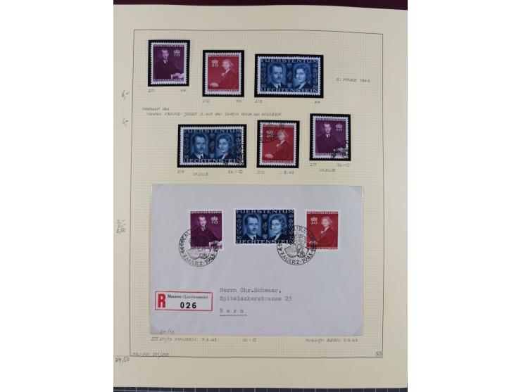 1856/1995, sehr umfangreiche Sammlung in 24 Bänden, dabei kleiner Teil Vor- und Mitläufer mit Belegen, Mi. 1-3 überkomplett u