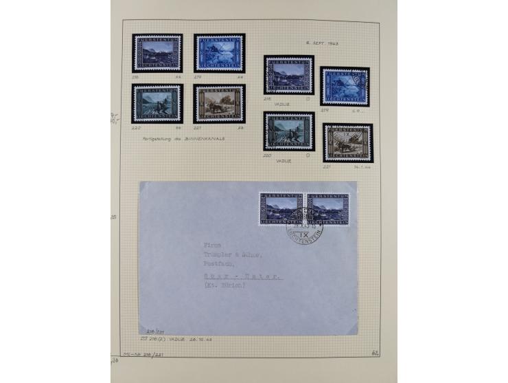 1856/1995, sehr umfangreiche Sammlung in 24 Bänden, dabei kleiner Teil Vor- und Mitläufer mit Belegen, Mi. 1-3 überkomplett u