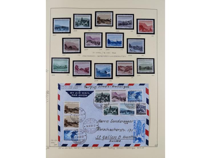 1856/1995, sehr umfangreiche Sammlung in 24 Bänden, dabei kleiner Teil Vor- und Mitläufer mit Belegen, Mi. 1-3 überkomplett u