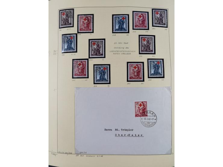 1856/1995, sehr umfangreiche Sammlung in 24 Bänden, dabei kleiner Teil Vor- und Mitläufer mit Belegen, Mi. 1-3 überkomplett u