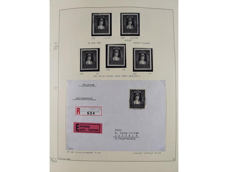 1856/1995, sehr umfangreiche Sammlung in 24 Bänden, dabei kleiner Teil Vor- und Mitläufer mit Belegen, Mi. 1-3 überkomplett u