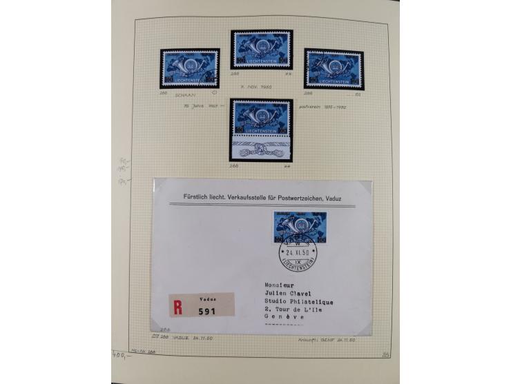 1856/1995, sehr umfangreiche Sammlung in 24 Bänden, dabei kleiner Teil Vor- und Mitläufer mit Belegen, Mi. 1-3 überkomplett u