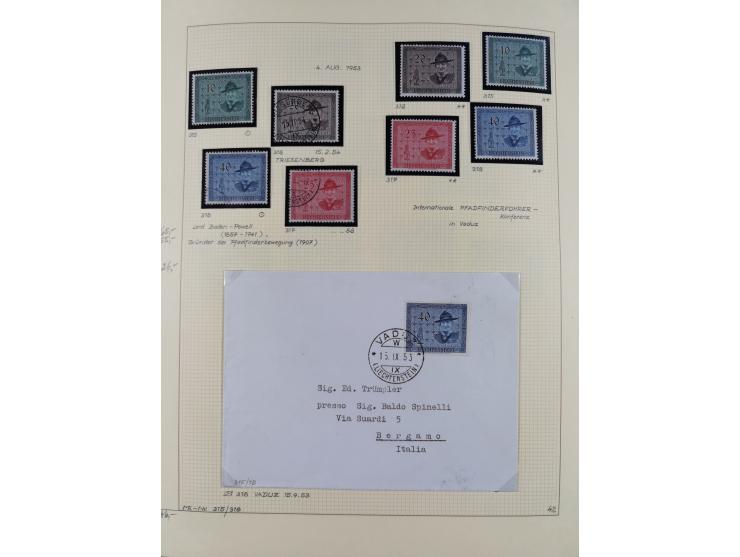 1856/1995, sehr umfangreiche Sammlung in 24 Bänden, dabei kleiner Teil Vor- und Mitläufer mit Belegen, Mi. 1-3 überkomplett u