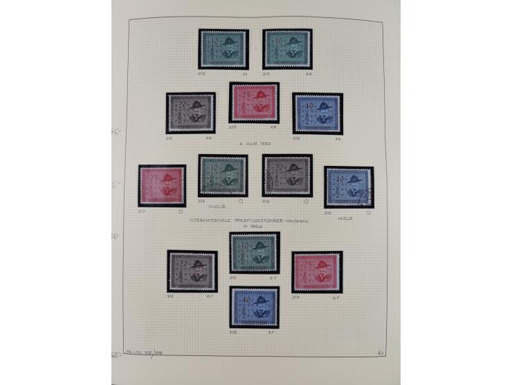 1856/1995, sehr umfangreiche Sammlung in 24 Bänden, dabei kleiner Teil Vor- und Mitläufer mit Belegen, Mi. 1-3 überkomplett u