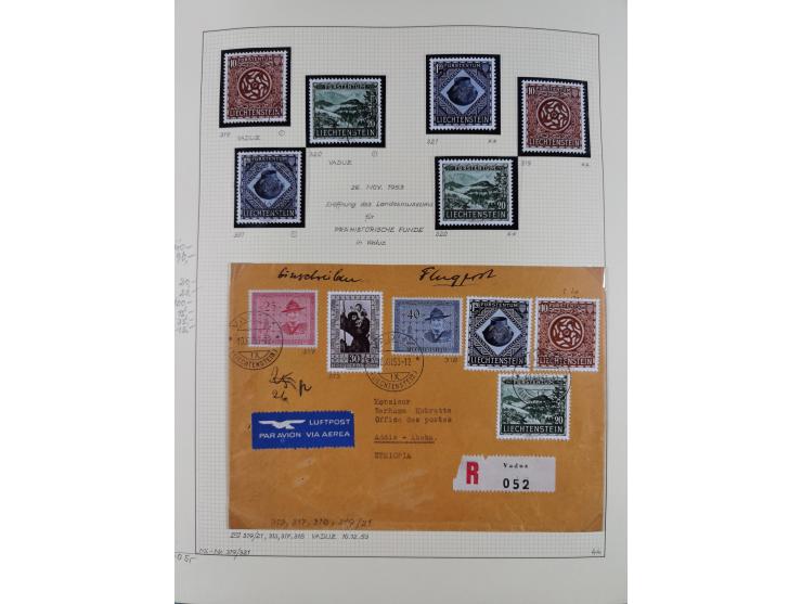 1856/1995, sehr umfangreiche Sammlung in 24 Bänden, dabei kleiner Teil Vor- und Mitläufer mit Belegen, Mi. 1-3 überkomplett u