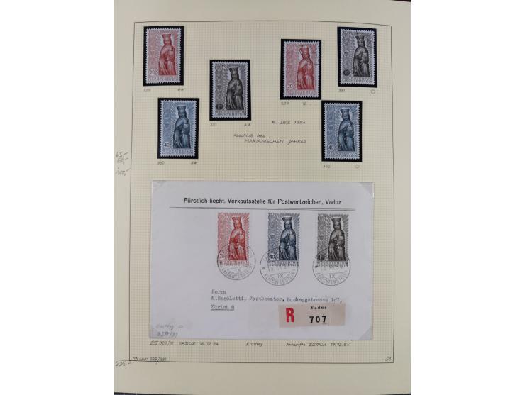 1856/1995, sehr umfangreiche Sammlung in 24 Bänden, dabei kleiner Teil Vor- und Mitläufer mit Belegen, Mi. 1-3 überkomplett u