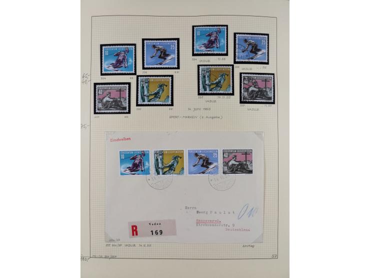 1856/1995, sehr umfangreiche Sammlung in 24 Bänden, dabei kleiner Teil Vor- und Mitläufer mit Belegen, Mi. 1-3 überkomplett u