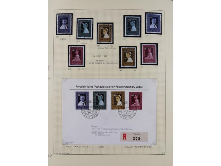 1856/1995, sehr umfangreiche Sammlung in 24 Bänden, dabei kleiner Teil Vor- und Mitläufer mit Belegen, Mi. 1-3 überkomplett u