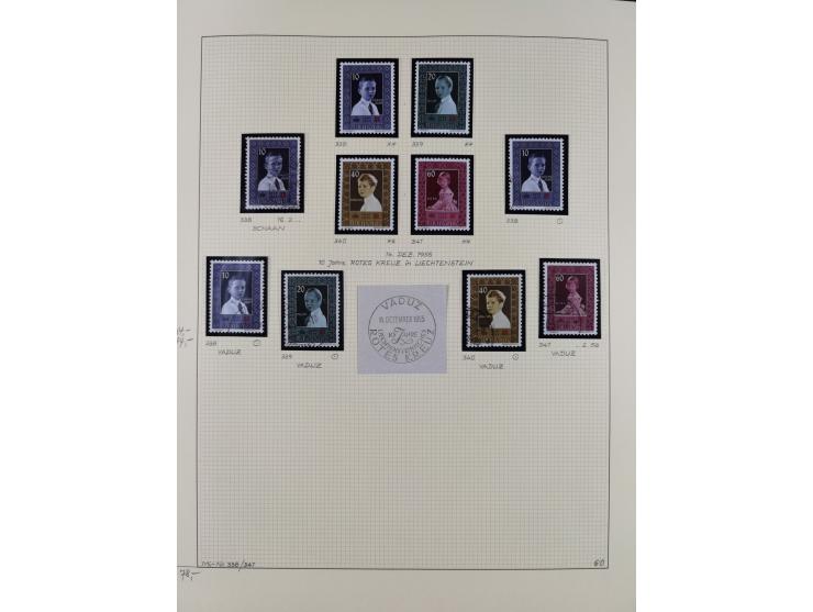 1856/1995, sehr umfangreiche Sammlung in 24 Bänden, dabei kleiner Teil Vor- und Mitläufer mit Belegen, Mi. 1-3 überkomplett u