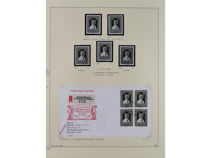 1856/1995, sehr umfangreiche Sammlung in 24 Bänden, dabei kleiner Teil Vor- und Mitläufer mit Belegen, Mi. 1-3 überkomplett u