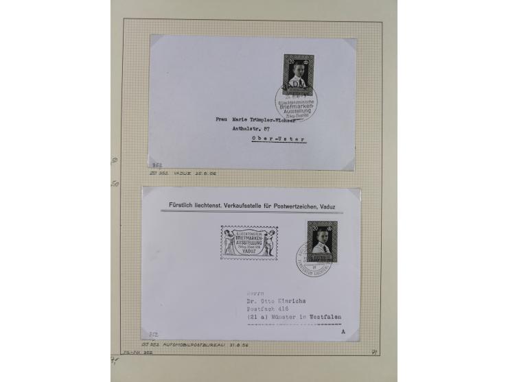 1856/1995, sehr umfangreiche Sammlung in 24 Bänden, dabei kleiner Teil Vor- und Mitläufer mit Belegen, Mi. 1-3 überkomplett u