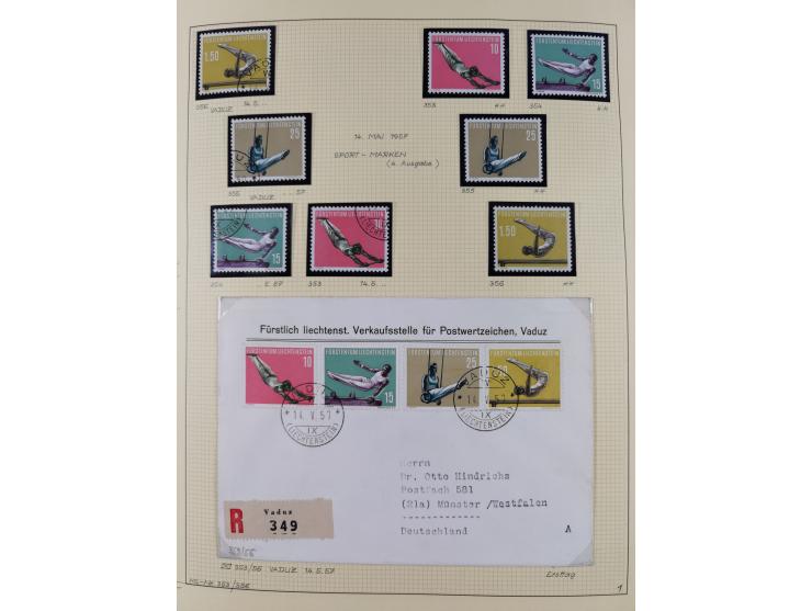 1856/1995, sehr umfangreiche Sammlung in 24 Bänden, dabei kleiner Teil Vor- und Mitläufer mit Belegen, Mi. 1-3 überkomplett u