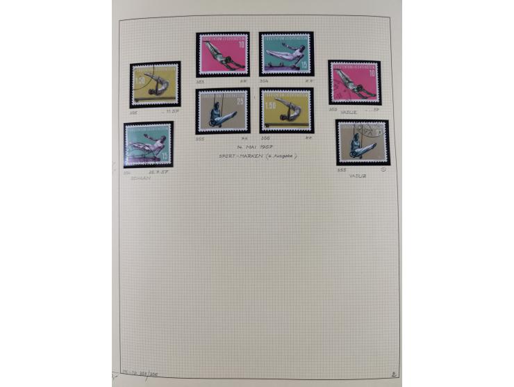 1856/1995, sehr umfangreiche Sammlung in 24 Bänden, dabei kleiner Teil Vor- und Mitläufer mit Belegen, Mi. 1-3 überkomplett u