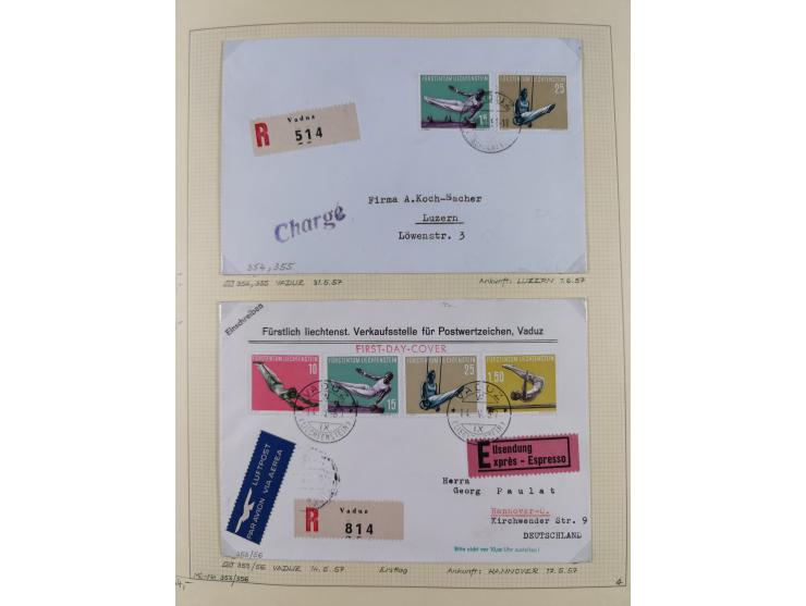 1856/1995, sehr umfangreiche Sammlung in 24 Bänden, dabei kleiner Teil Vor- und Mitläufer mit Belegen, Mi. 1-3 überkomplett u