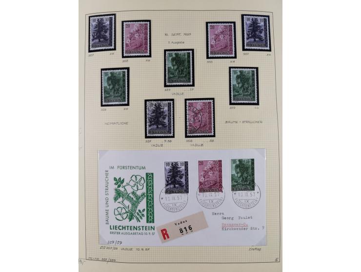 1856/1995, sehr umfangreiche Sammlung in 24 Bänden, dabei kleiner Teil Vor- und Mitläufer mit Belegen, Mi. 1-3 überkomplett u