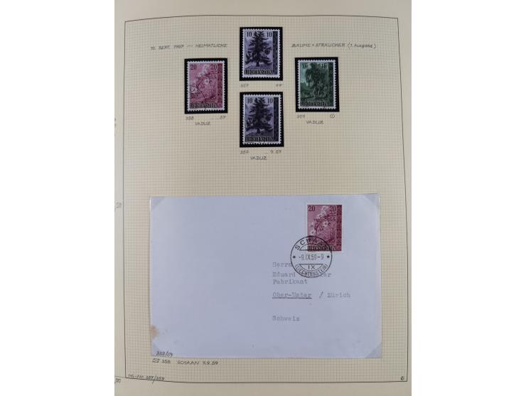 1856/1995, sehr umfangreiche Sammlung in 24 Bänden, dabei kleiner Teil Vor- und Mitläufer mit Belegen, Mi. 1-3 überkomplett u