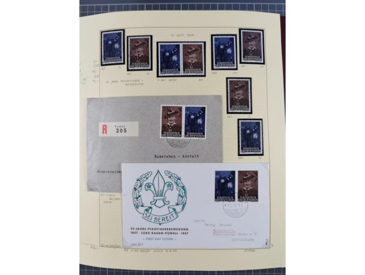 1856/1995, sehr umfangreiche Sammlung in 24 Bänden, dabei kleiner Teil Vor- und Mitläufer mit Belegen, Mi. 1-3 überkomplett u