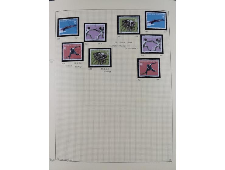 1856/1995, sehr umfangreiche Sammlung in 24 Bänden, dabei kleiner Teil Vor- und Mitläufer mit Belegen, Mi. 1-3 überkomplett u