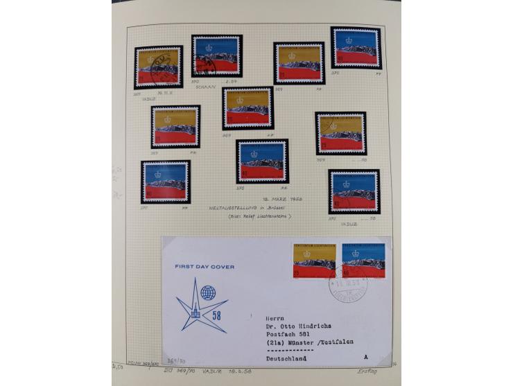 1856/1995, sehr umfangreiche Sammlung in 24 Bänden, dabei kleiner Teil Vor- und Mitläufer mit Belegen, Mi. 1-3 überkomplett u