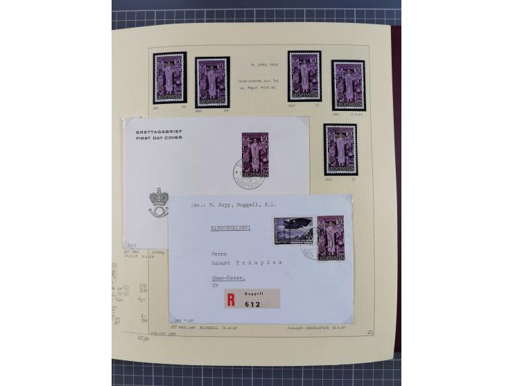 1856/1995, sehr umfangreiche Sammlung in 24 Bänden, dabei kleiner Teil Vor- und Mitläufer mit Belegen, Mi. 1-3 überkomplett u