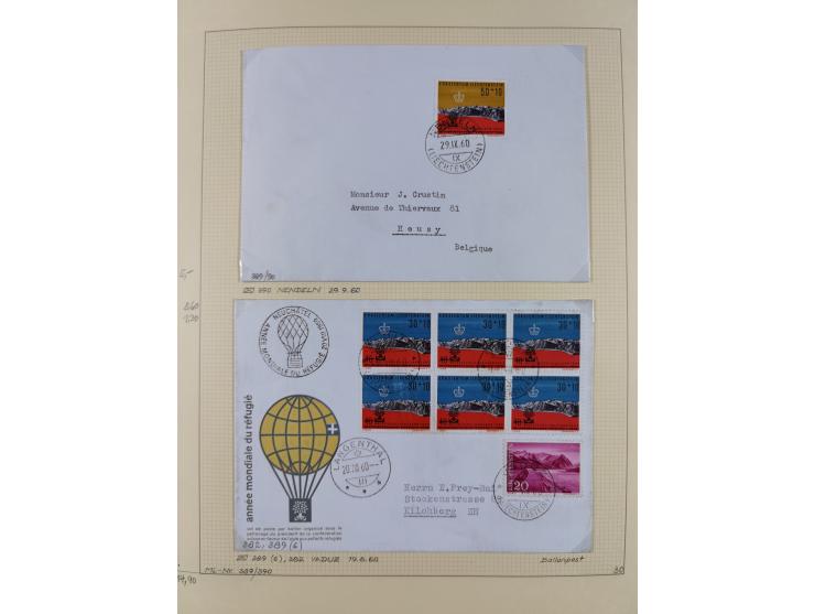 1856/1995, sehr umfangreiche Sammlung in 24 Bänden, dabei kleiner Teil Vor- und Mitläufer mit Belegen, Mi. 1-3 überkomplett u