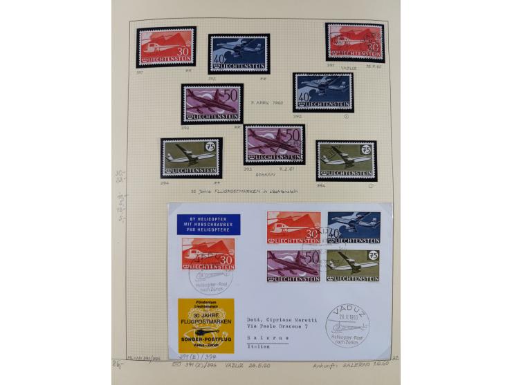 1856/1995, sehr umfangreiche Sammlung in 24 Bänden, dabei kleiner Teil Vor- und Mitläufer mit Belegen, Mi. 1-3 überkomplett u