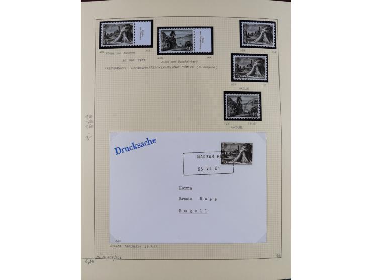 1856/1995, sehr umfangreiche Sammlung in 24 Bänden, dabei kleiner Teil Vor- und Mitläufer mit Belegen, Mi. 1-3 überkomplett u