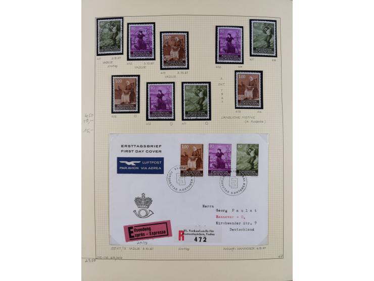 1856/1995, sehr umfangreiche Sammlung in 24 Bänden, dabei kleiner Teil Vor- und Mitläufer mit Belegen, Mi. 1-3 überkomplett u