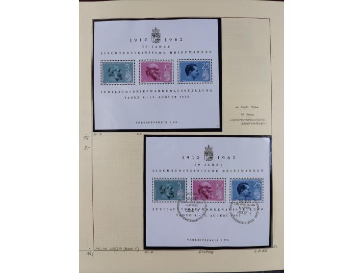 1856/1995, sehr umfangreiche Sammlung in 24 Bänden, dabei kleiner Teil Vor- und Mitläufer mit Belegen, Mi. 1-3 überkomplett u