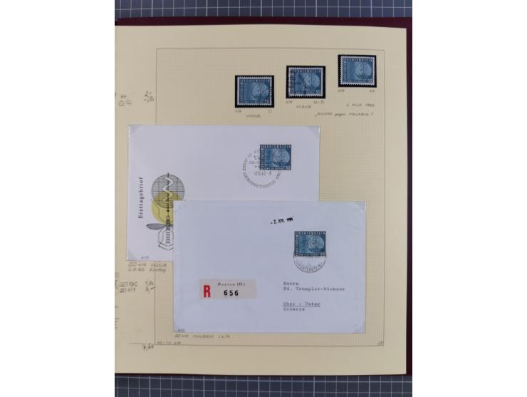 1856/1995, sehr umfangreiche Sammlung in 24 Bänden, dabei kleiner Teil Vor- und Mitläufer mit Belegen, Mi. 1-3 überkomplett u