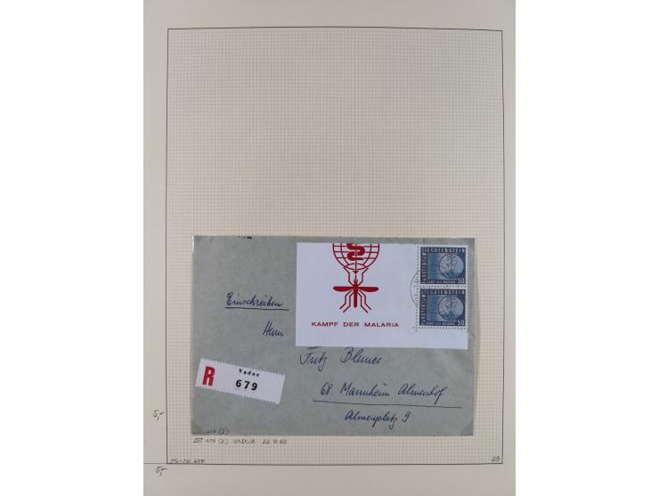 1856/1995, sehr umfangreiche Sammlung in 24 Bänden, dabei kleiner Teil Vor- und Mitläufer mit Belegen, Mi. 1-3 überkomplett u