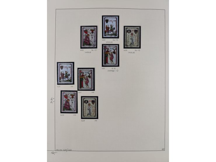 1856/1995, sehr umfangreiche Sammlung in 24 Bänden, dabei kleiner Teil Vor- und Mitläufer mit Belegen, Mi. 1-3 überkomplett u