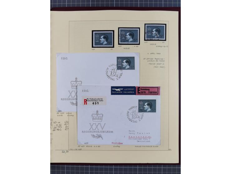 1856/1995, sehr umfangreiche Sammlung in 24 Bänden, dabei kleiner Teil Vor- und Mitläufer mit Belegen, Mi. 1-3 überkomplett u