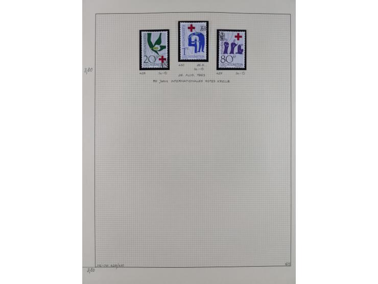 1856/1995, sehr umfangreiche Sammlung in 24 Bänden, dabei kleiner Teil Vor- und Mitläufer mit Belegen, Mi. 1-3 überkomplett u