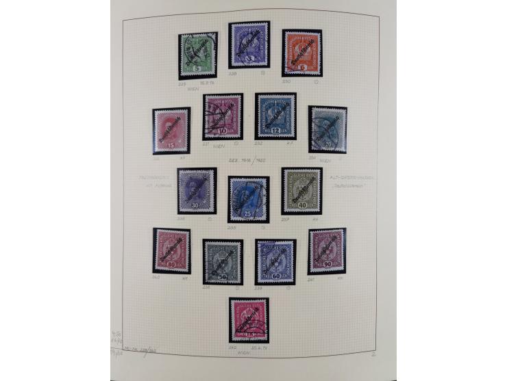 1918/2005, postfrische, anfangs teils ungebrauchte, und gestempelte Sammlung in 44 Alben und 2 Mappen. Vieles in beiden Erhal