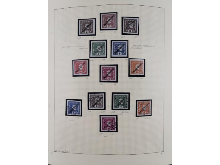 1918/2005, postfrische, anfangs teils ungebrauchte, und gestempelte Sammlung in 44 Alben und 2 Mappen. Vieles in beiden Erhal