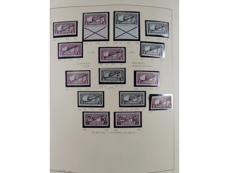 1918/2005, postfrische, anfangs teils ungebrauchte, und gestempelte Sammlung in 44 Alben und 2 Mappen. Vieles in beiden Erhal