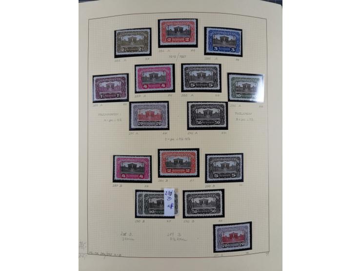 1918/2005, postfrische, anfangs teils ungebrauchte, und gestempelte Sammlung in 44 Alben und 2 Mappen. Vieles in beiden Erhal
