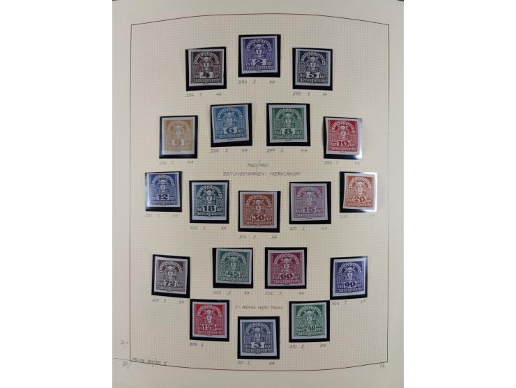 1918/2005, postfrische, anfangs teils ungebrauchte, und gestempelte Sammlung in 44 Alben und 2 Mappen. Vieles in beiden Erhal