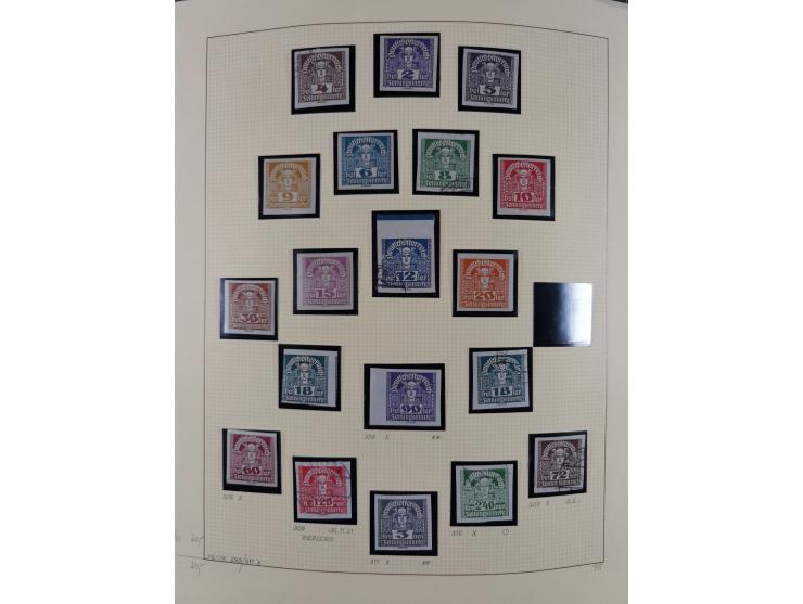 1918/2005, postfrische, anfangs teils ungebrauchte, und gestempelte Sammlung in 44 Alben und 2 Mappen. Vieles in beiden Erhal