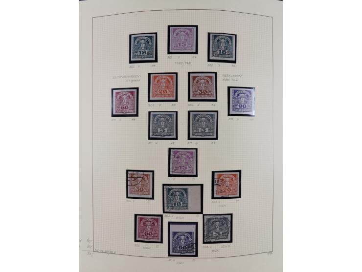 1918/2005, postfrische, anfangs teils ungebrauchte, und gestempelte Sammlung in 44 Alben und 2 Mappen. Vieles in beiden Erhal