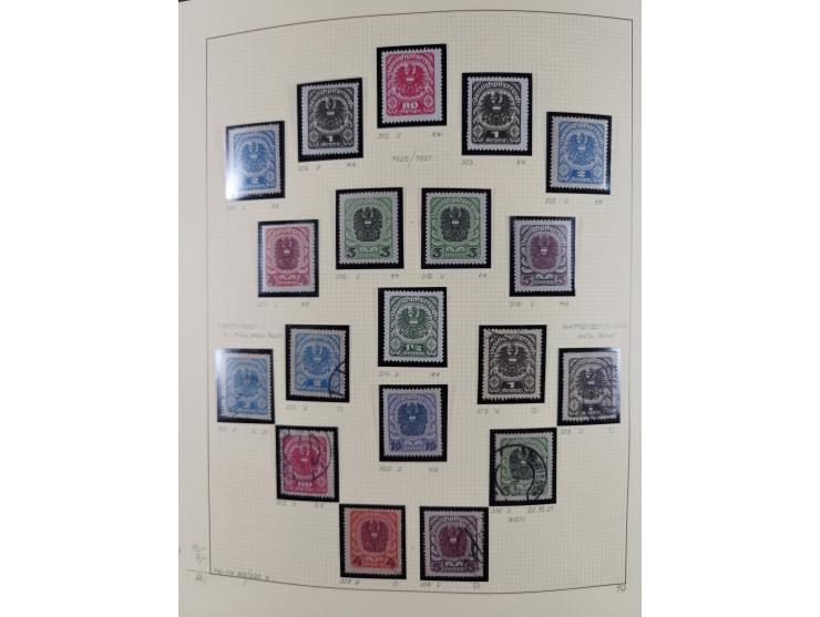 1918/2005, postfrische, anfangs teils ungebrauchte, und gestempelte Sammlung in 44 Alben und 2 Mappen. Vieles in beiden Erhal