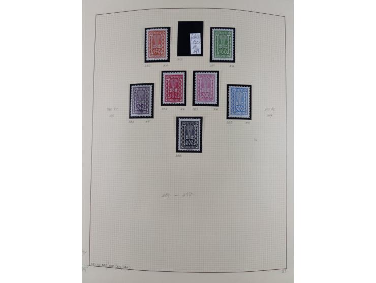 1918/2005, postfrische, anfangs teils ungebrauchte, und gestempelte Sammlung in 44 Alben und 2 Mappen. Vieles in beiden Erhal